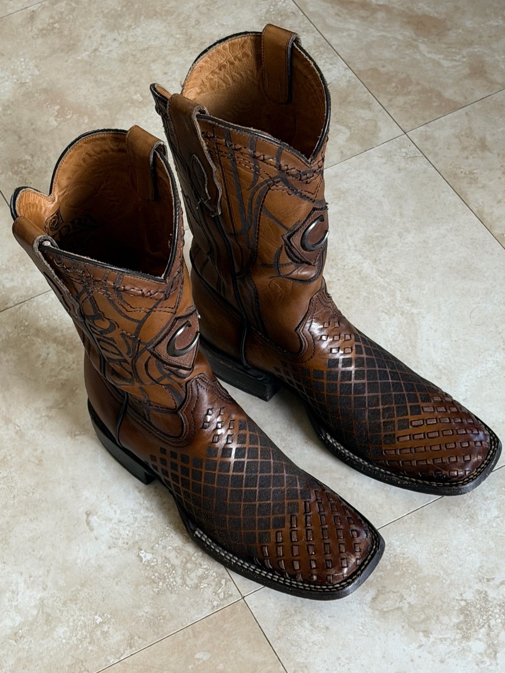 Designer Lizard Teju Dress Boots - Handmade by Cuadra Boots  (827LTTS)